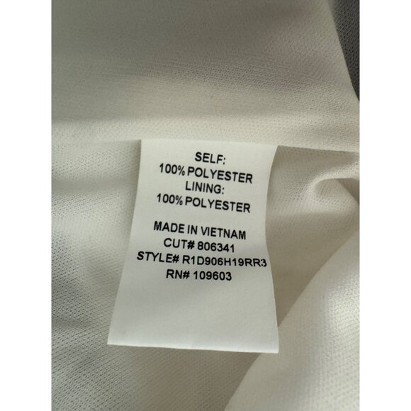 Blue Bird Floral Print Fit & Flare Dress w/Tie Size 12 Summer Fall Wedding Party - Picture 6 of 8